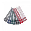 Linges à vaisselle en coton à motif de carreaux - ensemble de 5