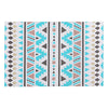 Napperon turquoise en vinyle de style bohème - ensemble de 12