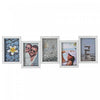 Cadres photo collage - blanc nuage, 5 cadres 4 x 6