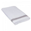 Serviette de bain brodée luxueuse 30 x 60 blanche - ensemble de 2 serviettes