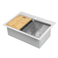 Évier de cuisine poste de travail sous plan ou en surface Ancona de 28 po - AN-33104