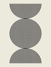 Œuvre d’art murale Giant Art « Simplicity Ii » 72 x 54