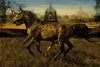 Œuvre d’art murale Giant Art « 2 Horses » 72 x 48