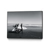 Œuvre d'art murale sur toile encadrée noire « Surfers Iii » 40 x 30