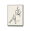 Œuvre d'art murale sur toile encadrée noire « Nude » 30 x 40