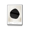 Œuvre d'art murale sur toile encadrée noire « Art Graphique » 18 x 24
