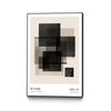 Œuvre d'art murale sur toile encadrée noire « Untitled » 24 x 36