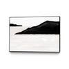 Œuvre d'art murale sur toile encadrée noire « Black Mountains » 36 x 24