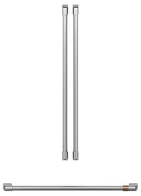 Poignées acier inoxydable brossé pour réfrigérateur à portes françaises Café - CXLB3H3PMSS