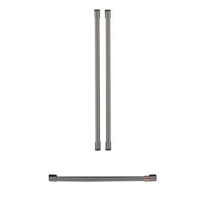 Café French-Door Refrigerator Brushed Black Handle Set - CXMA3H3PNBT - Accessory Kit in Brushed Black