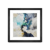 Œuvre d’art murale encadrée noire et mate « Kinky Flow » 30 x 30