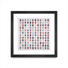 Œuvre d’art murale encadrée noire et mate « Gorgeous Crowd » 30 x 30