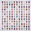 Œuvre d’art murale Giant Art « Gorgeous Crowd » 72 x 72