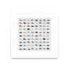 Œuvre d’art murale encadrée blanche et mate « Life Is Short Buy The Shoes » 36 x 36