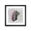 Œuvre d’art murale encadrée noire et mate « Tickled With Pink » 30 x 30