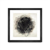 Œuvre d’art murale encadrée noire et mate « Positives And Negatives I » 36 x 36