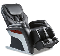 Fauteuil de massage à inclinaison électrique de la collection Urban de Panasonic de 48,1 po en cuir synthétique de qualité supérieure - noir