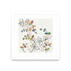 Œuvre d’art murale encadrée blanche et mate « Rainbow Vines With Berries » 36 x 36
