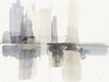 Œuvre d’art murale Giant Art « Improvisation Ii Gray » 72 x 54