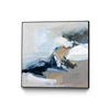 Œuvre d'art murale sur toile encadrée noire « Surfacing » 20 x 20