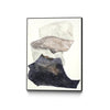 Œuvre d'art murale sur toile encadrée noire « Organza 3 » 24 x 32
