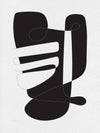 Œuvre d’art murale Giant Art « Graphical 4 » 72 x 54