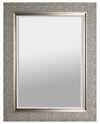 Miroir biseauté tendance argenté - 27 po x 35 po