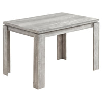 Table de salle à manger d’apparence bois recyclé gris