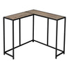 Console noire et d’apparence bois taupe foncé