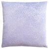 Coussin 1 pièce en velours à motif de plume violet clair