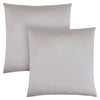 Coussin 2 pièces argenté satiné