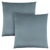 Coussin 2 pièces bleu pâle satiné