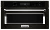 Four à micro-ondes encastré KitchenAid de 1,4 pi³ avec cuisson à 900 W - acier inoxydable noir avec fini PrintShieldMC - KMBP100EBS