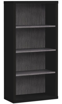 Bibliothèque Orion de 23,75 po avec 3 tablettes - noir grisâtre