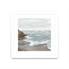 Œuvre d’art murale encadrée blanche et mate « Beautiful Bay » 30 x 30