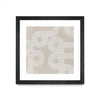 Œuvre d’art murale encadrée noire et mate « Fluxus I » 36 x 36