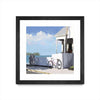 Œuvre d’art murale encadrée noire et mate « Key West Cabana Ii » 36 x 36