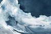 Œuvre d’art murale Giant Art « Wave Of Blue Ice » 72 x 48