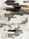 Œuvre d’art murale Giant Art « Gold And Black Ink I » 72 x 54