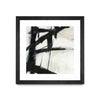 Œuvre d’art murale encadrée noire et mate « Construction Ii » 30 x 30