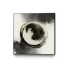 Œuvre d’art murale sur toile encadrée noire « Smokey Circumference » 20 x 20