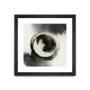 Œuvre d’art murale encadrée noire et mate « Smokey Circumference » 36 x 36
