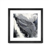 Œuvre d’art murale encadrée noire et mate « Approaching » 36 x 36
