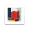 Œuvre d’art murale encadrée blanche et mate « Orange Crush V6 » 36 x 36