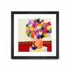 Œuvre d’art murale encadrée noire et mate « Taking In The Love » 30 x 30