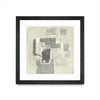 Œuvre d’art murale encadrée noire et mate « Camera Obscura » 36 x 36