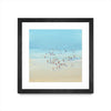 Œuvre d’art murale encadrée noire et mate « Beach Day Ii » 36 x 36