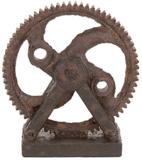 Engrenage décoratif en polystone – 8 po x 9 po