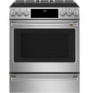 Cuisinière intelligente à induction Café de 5,7 pi³ avec convection européenne véritable et grilles autonettoyantes - acier inoxydable - CCHS900P2MS1