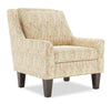 Fauteuil d’appoint club Sofa Lab personnalisable de 29 po fabriqué au Canada en tissu avec pattes en bois - Garden multicolore